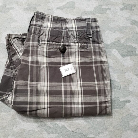 American Eagle Shorts Mens 28 Gray Longer Length Pockets - Picture 10 of 10